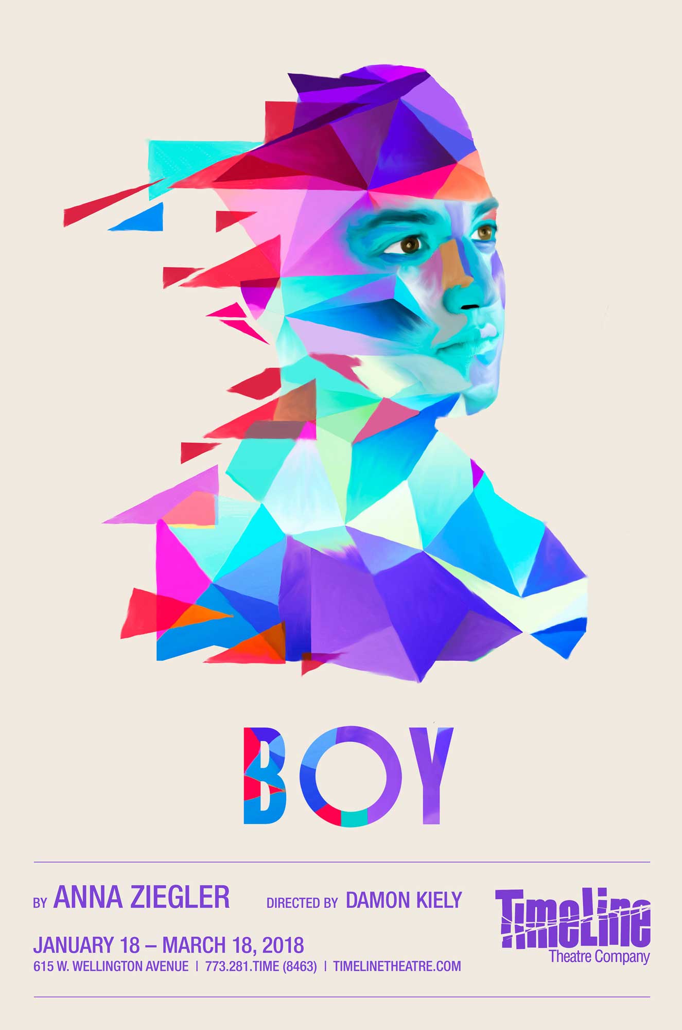 Boy poster for TimeLine Theatre.